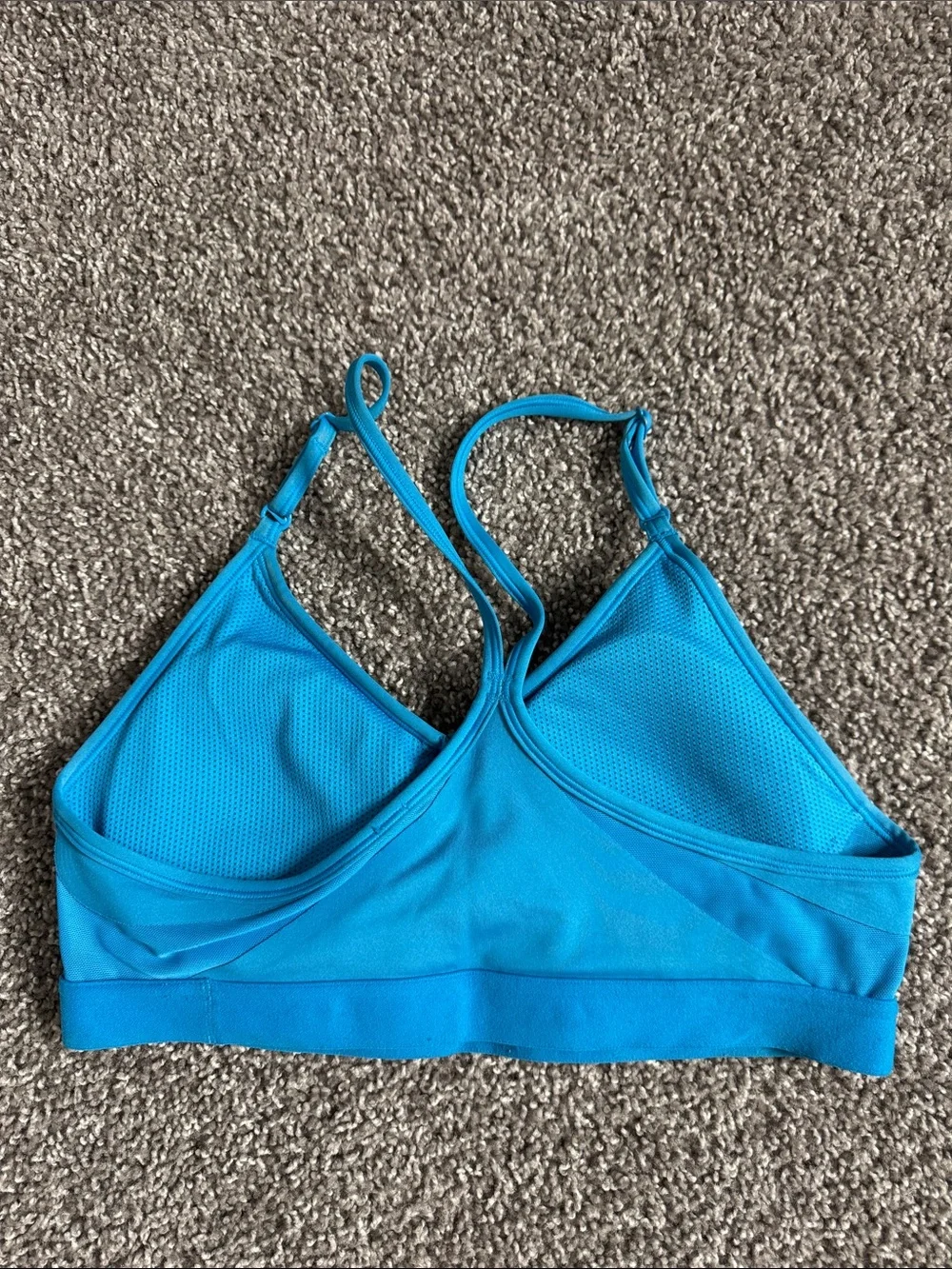 Nike Turquoise Blue Sports Bralette with Adjustable Straps